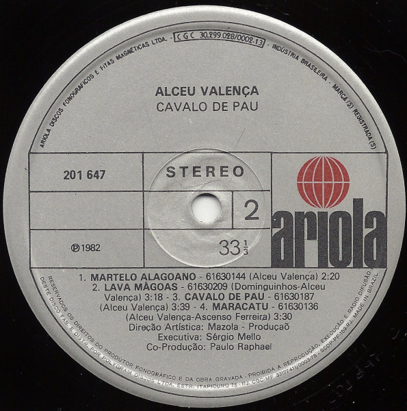 Alceu Valença - Cavalo De Pau | Ariola (201.647) - 4