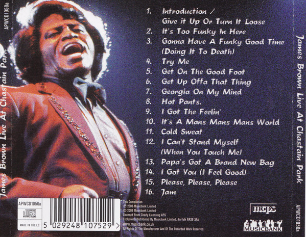 James Brown - Live At Chastain Park | Musicbank (APWCD1050a) - 2
