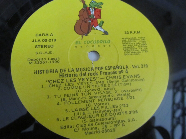 Chris Evans - Chez Les Yéyés | El Cocodrilo Records (JLA 0219 (S)) - 3 Chris Evans - Chez Les Yéyés | El Cocodrilo Records (JLA 0219 (S)) - 3
