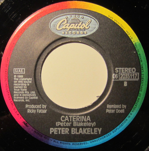Peter Blakeley - Crying In The Chapel | Capitol Records (006 2035117) - 3