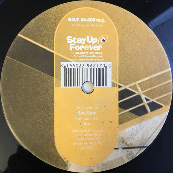 Carbine - See-Saw / Ice | Stay Up Forever (S.U.F. 44:000 m.g.) - 2