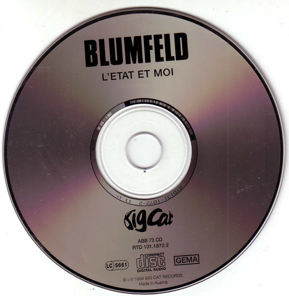 Blumfeld - L'Etat Et Moi | Big Cat (ABB 73 CD) - 3