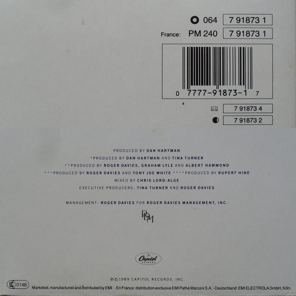 Tina Turner - Foreign Affair | Capitol Records (7 91873 1) - 4