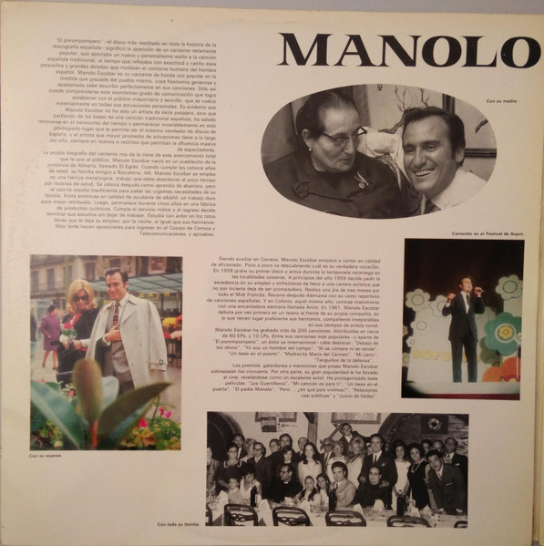 Manolo Escobar - Mr. Porompompero | Belter (75.005) - 3
