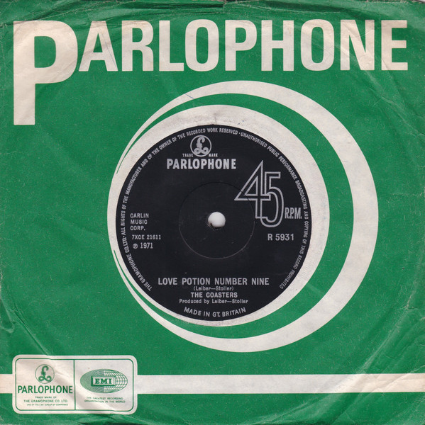 The Coasters - Love Potion Number Nine | Parlophone (R 5931) - 3