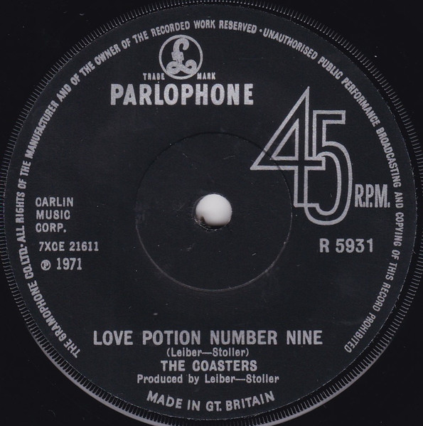 The Coasters - Love Potion Number Nine | Parlophone (R 5931)