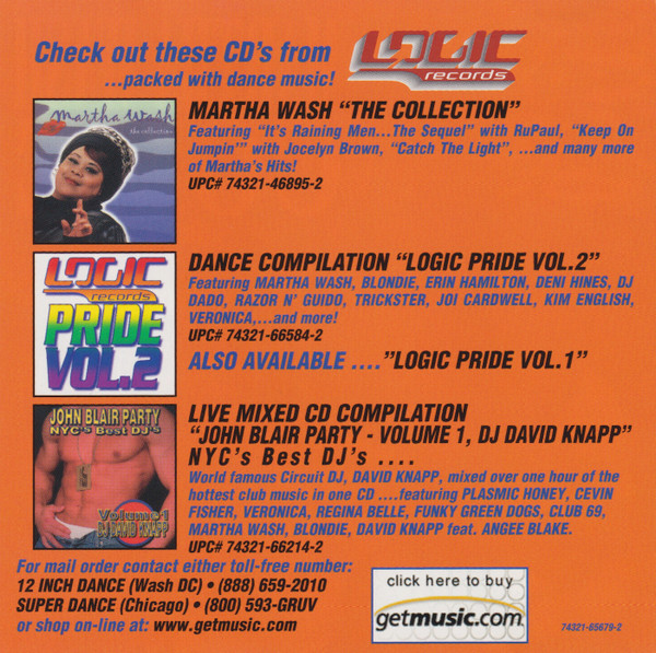 Martha Wash - Come | Logic Records (74321 65679 2) - 4