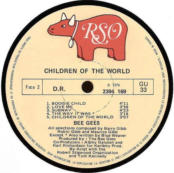 Bee Gees - Children Of The World | RSO (2394 169) - 4