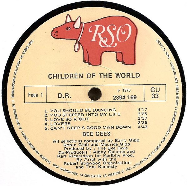 Bee Gees - Children Of The World | RSO (2394 169) - 3