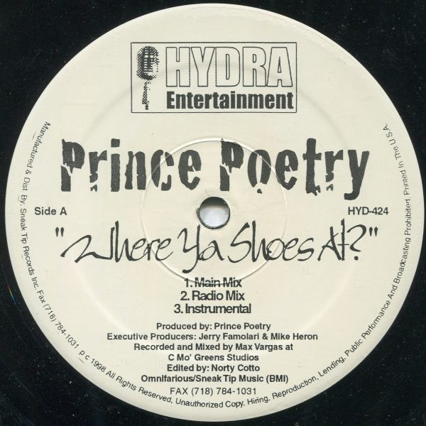 Prince Po - Where Ya Shoes At? / Shine | Hydra Entertainment (HYD-424) - 3