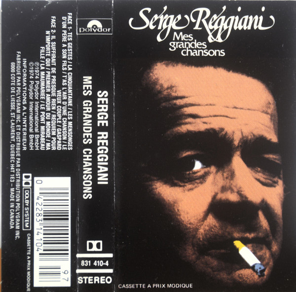 Serge Reggiani - Mes Grandes Chansons | Polydor (831 410-4) - main Serge Reggiani - Mes Grandes Chansons | Polydor (831 410-4) - main