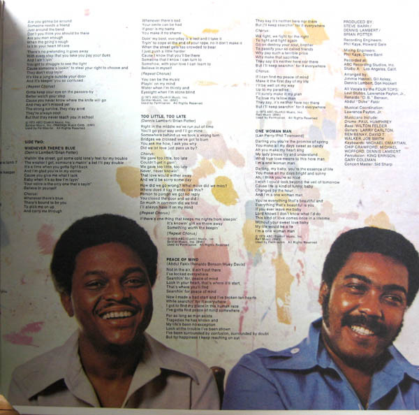 Four Tops - Main Street People | Dunhill (DSX-50144) - 3