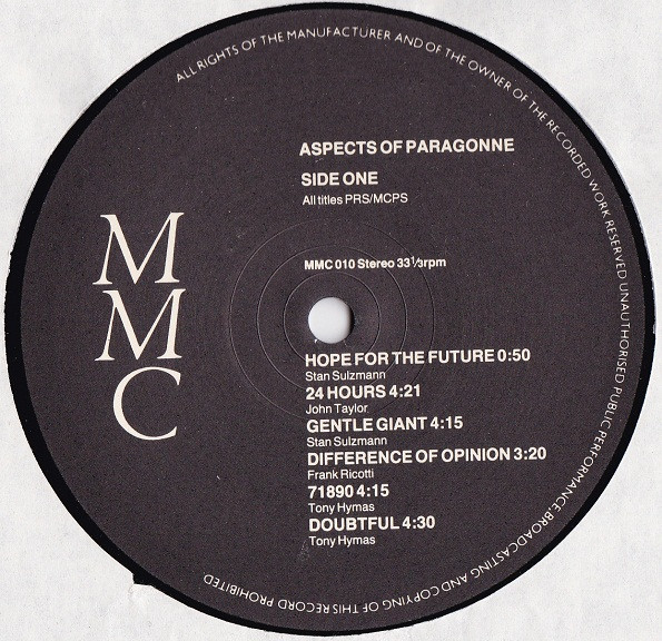 Aspects Of Paragonne - Aspects Of Paragonne | MMC (MMC 010) - 3