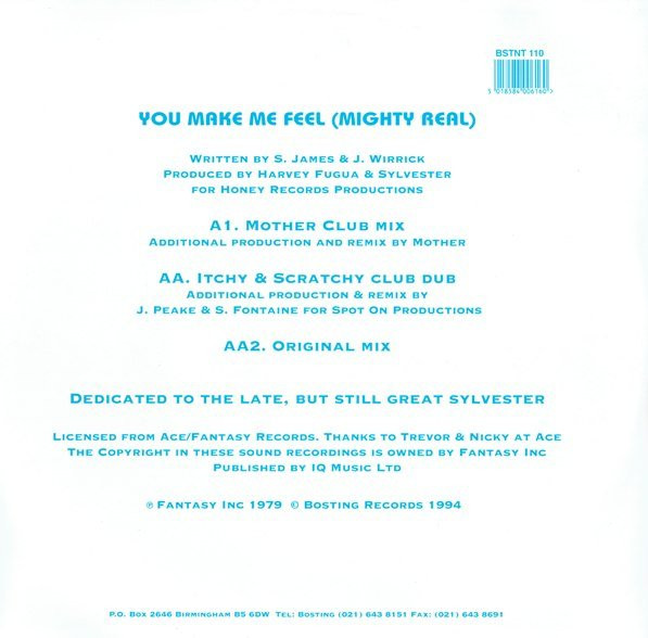 Sylvester - You Make Me Feel (Mighty Real) | Bosting Records (BSTNT 110) - 2 Sylvester - You Make Me Feel (Mighty Real) | Bosting Records (BSTNT 110) - 2