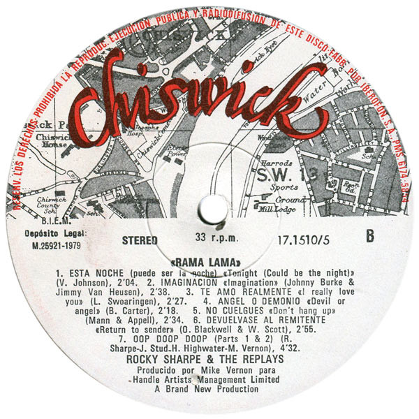 Rocky Sharpe & The Replays - Rama Lama | Chiswick Records (171510/5) - 4 Rocky Sharpe & The Replays - Rama Lama | Chiswick Records (171510/5) - 4