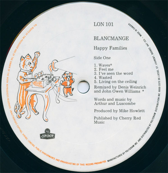Blancmange - Happy Families [Vinyl] | London Records (LON 101) - 3