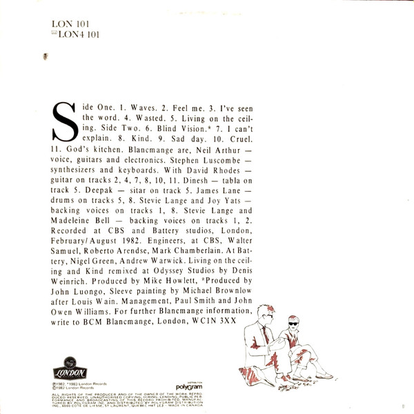 Blancmange - Happy Families [Vinyl] | London Records (LON 101) - 2