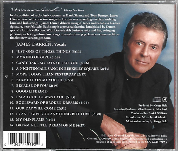 James Darren - Because Of You | Concord Jazz (CCD-4969-2) - 2