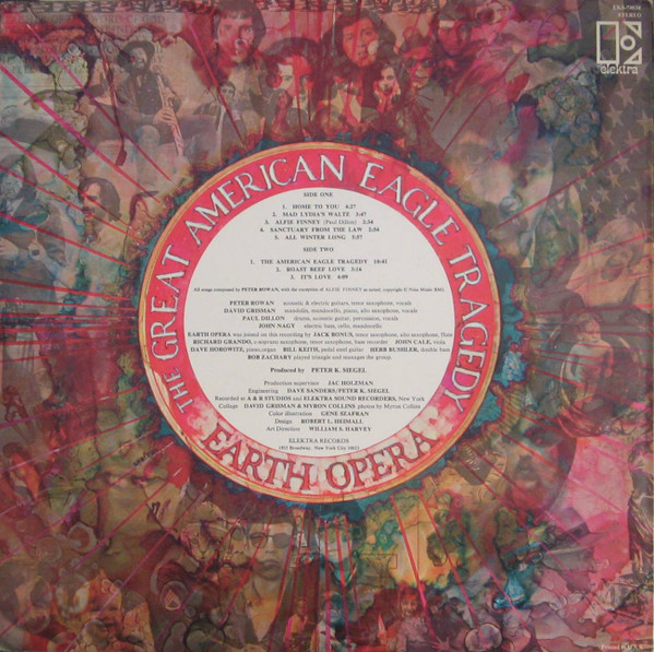 Earth Opera - The Great American Eagle Tragedy | Elektra (EKS-74038) - 2 Earth Opera - The Great American Eagle Tragedy | Elektra (EKS-74038) - 2
