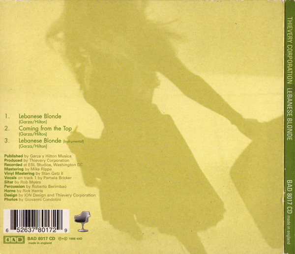 Thievery Corporation - Lebanese Blonde | 4AD (BAD 8017 CD) - 2
