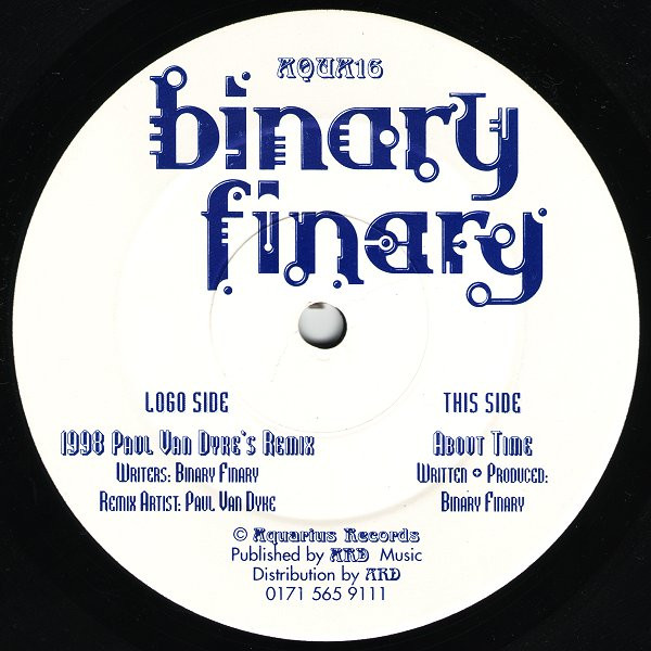Binary Finary - 1998 / About Time | Aquarius (AQUA16) - 2