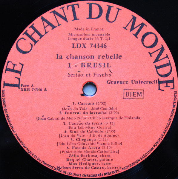 Zélia Barbosa - Brésil (Sertão & Favelas) | Le Chant Du Monde (LDX 7 4346) - 4 Zélia Barbosa - Brésil (Sertão & Favelas) | Le Chant Du Monde (LDX 7 4346) - 4