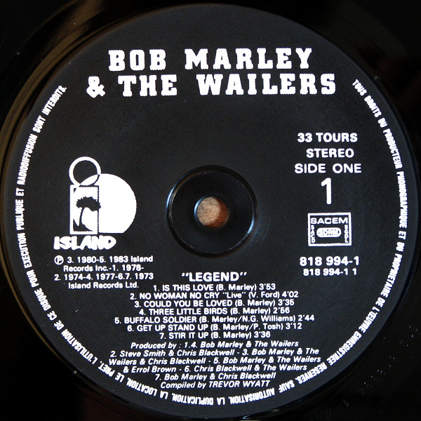 Bob Marley & The Wailers - Legend - The Best Of Bob Marley And The Wailers | Island Records (818 994-1) - 4 Bob Marley & The Wailers - Legend - The Best Of Bob Marley And The Wailers | Island Records (818 994-1) - 4