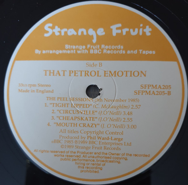 That Petrol Emotion - The Peel Sessions | Strange Fruit (SFPMA 205) - 4 That Petrol Emotion - The Peel Sessions | Strange Fruit (SFPMA 205) - 4