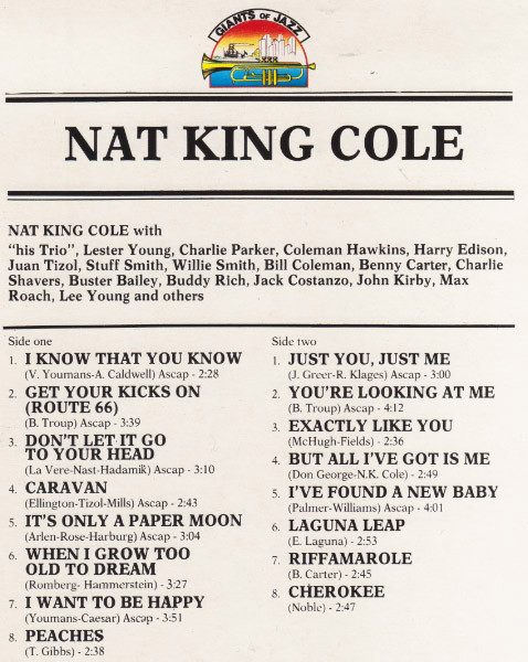 Nat King Cole - Nat King Cole | Giants Of Jazz (LPJT 62) - 3