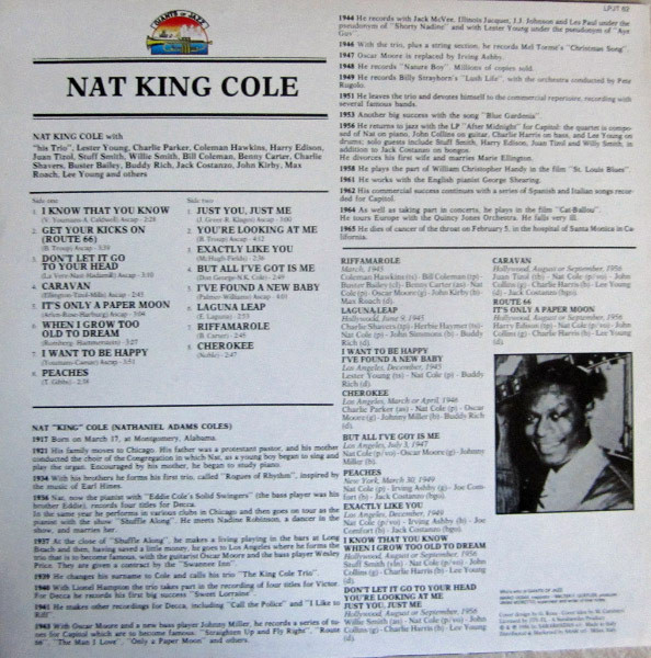 Nat King Cole - Nat King Cole | Giants Of Jazz (LPJT 62) - 4