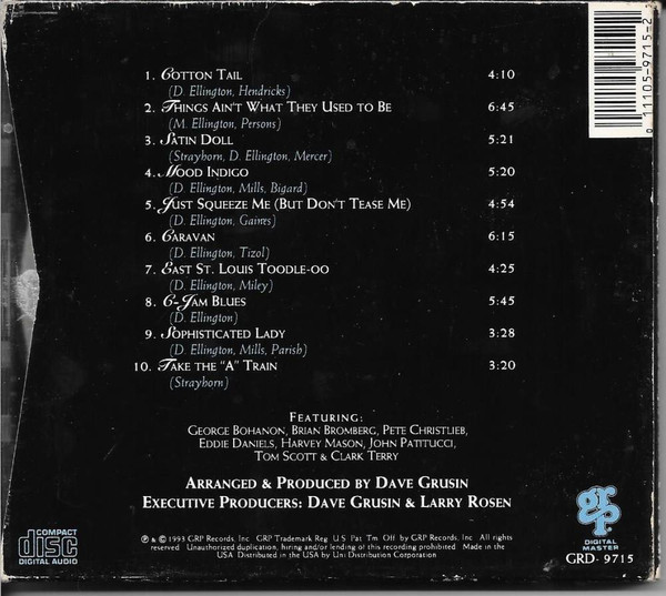 Dave Grusin - Homage To Duke | GRP (GRD - 9715) - 3