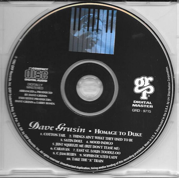 Dave Grusin - Homage To Duke | GRP (GRD - 9715) - 4