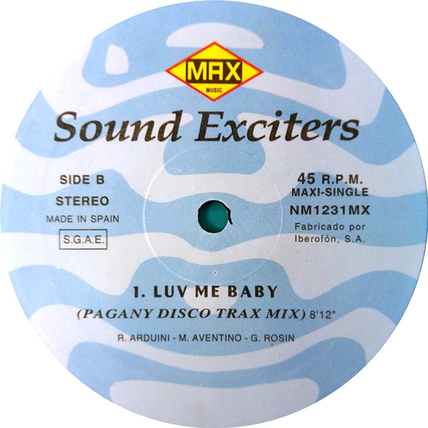 Sound Exciters - Luv Me Baby | Max Music (NM 1231 MX) - 4