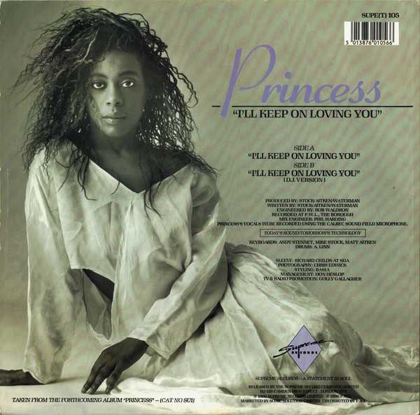 Princess - I'll Keep On Loving You | Supreme Records (SUPE(T) 105) - 2