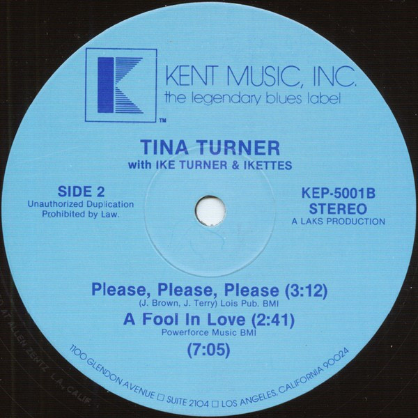 Tina Turner With Ike Turner & The Ikettes - The Wedding / Please, Please, Please | Kent Music, Inc. (KEP 5001) - 2 Tina Turner With Ike Turner & The Ikettes - The Wedding / Please, Please, Please | Kent Music, Inc. (KEP 5001) - 2