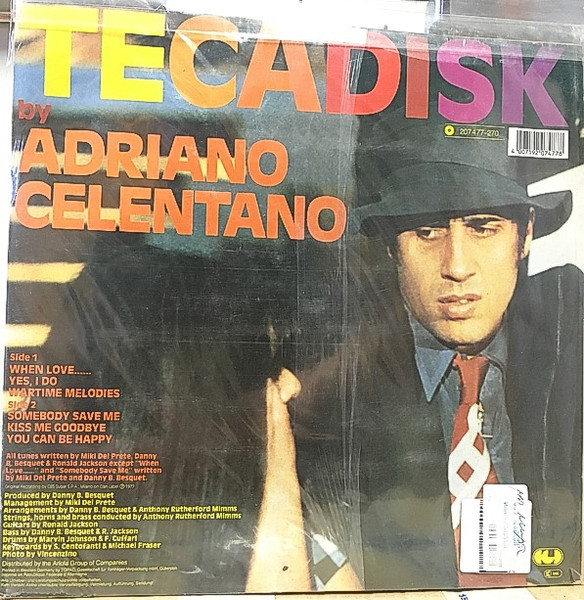 Adriano Celentano - Tecadisk | CGD (207 477) - 3
