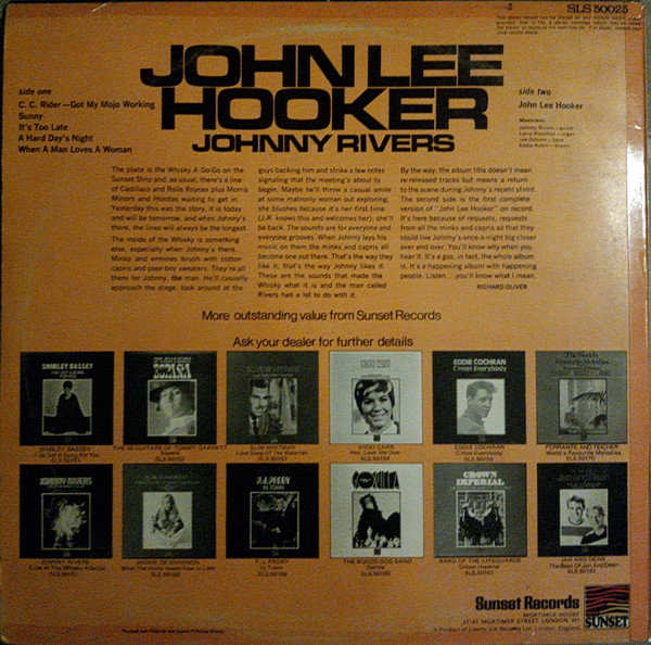 Johnny Rivers - John Lee Hooker | Sunset Records (SLS 50025) - 2