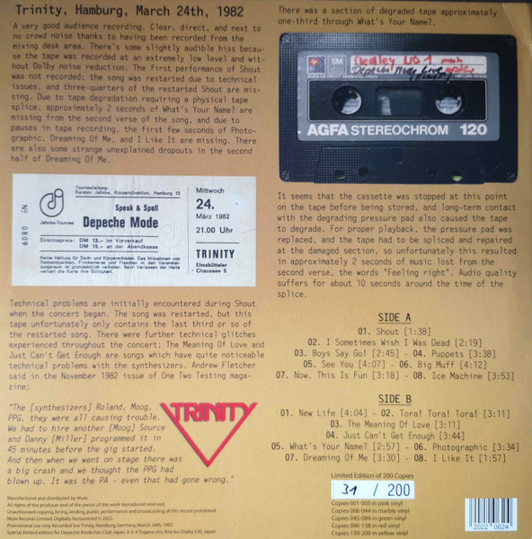 Depeche Mode - See You In Germany | Not On Label (Depeche Mode) (none) - 2 Depeche Mode - See You In Germany | Not On Label (Depeche Mode) (none) - 2