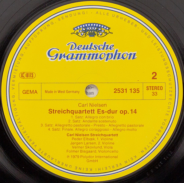Carl Nielsen - Carl Nielsen Kvartetten - Streichquartette • String Quartets | Deutsche Grammophon (2531 135) - 3