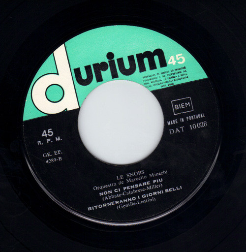 Le Snobs - Amore Ti Ricordi | Durium (DAT 10 028) - 2