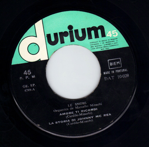 Le Snobs - Amore Ti Ricordi | Durium (DAT 10 028) - 3