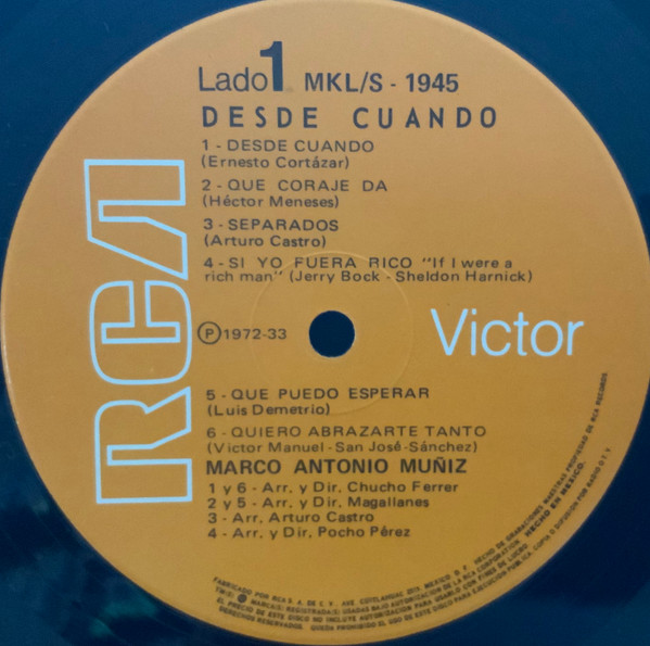 Marco Antonio Muñiz - Desde Cuando | RCA Victor (MKL/S-1945) - 2 Marco Antonio Muñiz - Desde Cuando | RCA Victor (MKL/S-1945) - 2