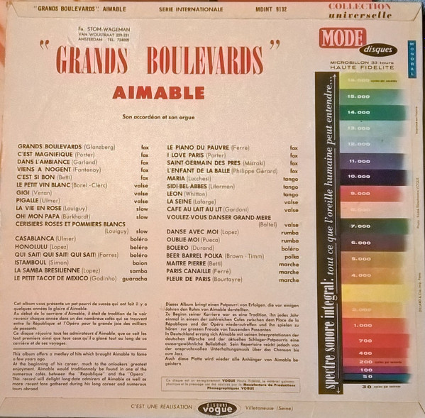 Aimable - Grands Boulevards | Mode Disques (MDINT. 9132) - 2 Aimable - Grands Boulevards | Mode Disques (MDINT. 9132) - 2