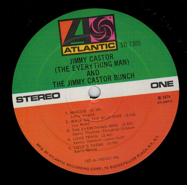 Jimmy Castor ( The Everything Man ) And The Jimmy Castor Bunch - Jimmy Castor (The Everything Man) And The Jimmy Castor Bunch | Atlantic (SD 7305) - 2 Jimmy Castor ( The Everything Man ) And The Jimmy Castor Bunch - Jimmy Castor (The Everything Man) And The Jimmy Castor Bunch | Atlantic (SD 7305) - 2