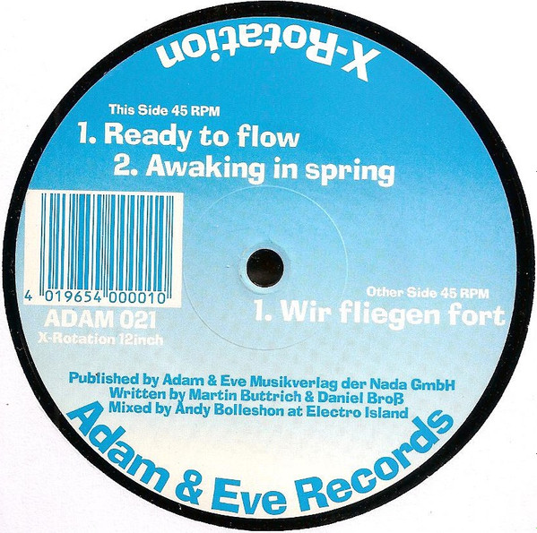 X-Rotation - Wir Fliegen Fort | Adam & Eve Records (ADAM 021)
