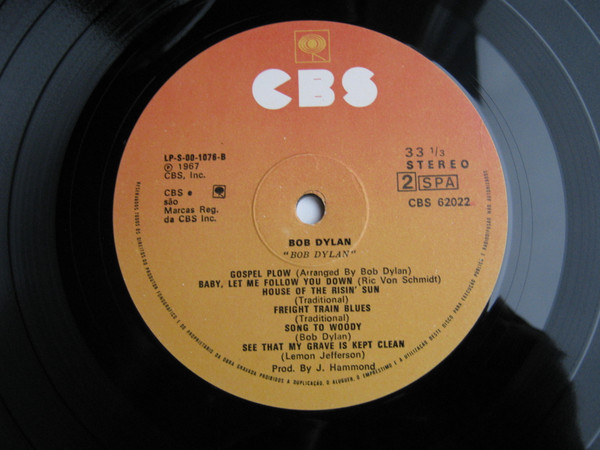Bob Dylan - Bob Dylan | CBS (CBS 62022) - 4 Bob Dylan - Bob Dylan | CBS (CBS 62022) - 4
