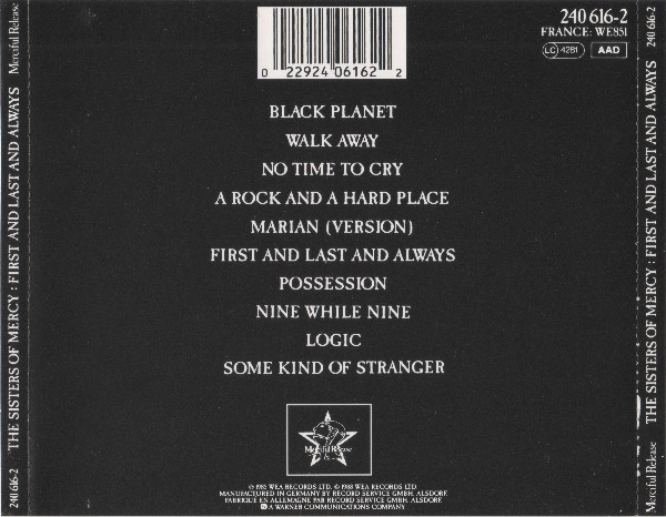 The Sisters Of Mercy - First And Last And Always | Merciful Release (240 616-2) - 2 The Sisters Of Mercy - First And Last And Always | Merciful Release (240 616-2) - 2