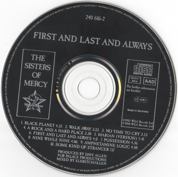 The Sisters Of Mercy - First And Last And Always | Merciful Release (240 616-2) - 3 The Sisters Of Mercy - First And Last And Always | Merciful Release (240 616-2) - 3