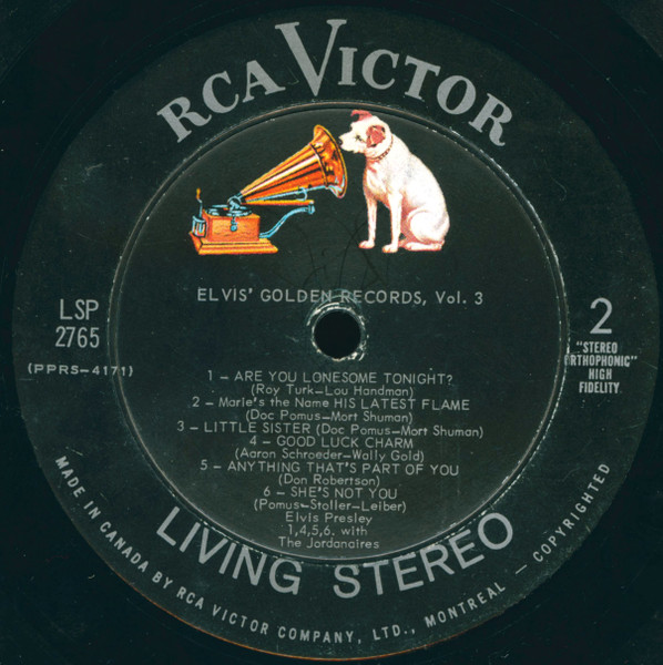 Elvis Presley - Elvis' Golden Records, Vol. 3 | RCA Victor (LSP 2765) - 4