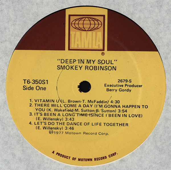 Smokey Robinson - Deep In My Soul | Tamla (T6-350S1) - 3 Smokey Robinson - Deep In My Soul | Tamla (T6-350S1) - 3